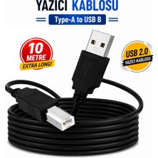 Vwin Printer Cable (10 Metre) Filtreli Yazıcı Kablosu USB 2.0 Hp Epson Canon Xerox Brother