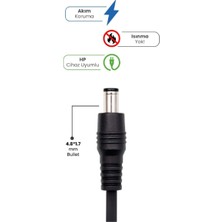 19V 4.74A 4.8 * 1.7mm Bullet 90W Hp Için Laptop Adaptör