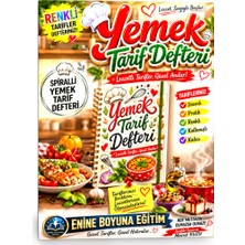 Enine Boyuna Eğitim Spiralli Yemek Tarif Defteri