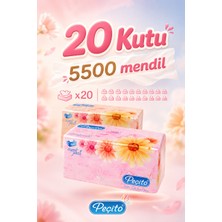 Peçito "5500" Çift Katlı Pratik Mendil Çek Kullan (20ADET)X(275MENDİL)