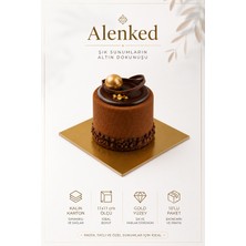 Alenked Sunum Altlığı Kalın Karton 11X11 Gold 10'lu