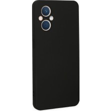 Reno 7 Lite Kılıf Nano Içi Kadife Silikon - Siyah