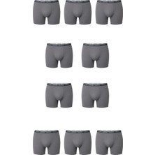 Maruf Shop 10 Adet Çoklu Paket Erkek Büyük Beden Redzone Likralı Bambu Boxer