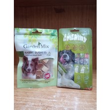 SY Tavşan Sushi Köpek Ödülü 75 Gram+2 Paket (8 Adet ) Ton Balığı&deniz Taraklı Köpek Ödülü