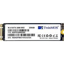 TwinMos 256 GB Twınmos M.2 Sata3 580/550 NGFFEGBM2280