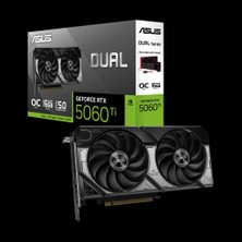 Asus DUAL-RTX5060TI-O16G, 16GB, 128BIT, Gddr7, 1xhdmı, 3xdp Gamıng Ekran Kartı