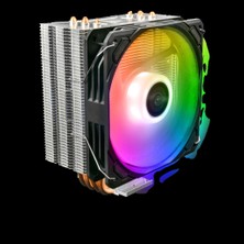 Gamdias Gamdıas Boreas E1-410, Argb, 120MM, Cpu  Kule Tipi Hava Soğutma, Doğrudan Temas Teknolojisine Sahip 4 Adet Gelişmiş Bakır Isı Borusu (Amd Am4-Am5 ve Intel Tüm Işlemciler ile Uyumlu)