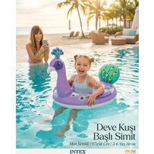 Mavi Su Dünyası Deve Kuşu Başlı Simit Mor Renkli | 97X58 cm | 3-6 Yaş Arası