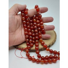 Yaşam Tohumu Akik Taşı Faset Kesim Dizi 12MM (62116)