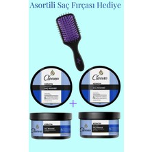 Cleana Besleyici Saç Maskesi 250X2 ml & Asortili Saç Fırçası Hediye