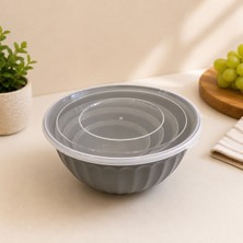 Yuzi Home Yuzi 4’lü Iç Içe Geçen Saklama ve Hazırlık Kase Seti – Tek Kapaklı