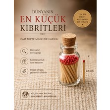 The Kibrit House Cam Tüpte Dünyanın En Küçük Kibritleri – 3,5 cm Mini Kibrit