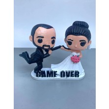 Craftel Game Over Evlilik Figür Funko Pop Koleksiyonluk Hediyelik Ürünler Masa Üstü Dekoratif Biblo 10 cm