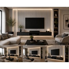 Masay Akustik Duvar Paneli - 60X280 cm - Boyanabilir - 8 mm Kalınlık