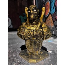 Craftel Deadpool Büst Figür 10 cm - Gold Efekt Koleksiyonluk Biblo