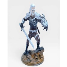 Craftel The Witcher Geralt Of Rivia 15 cm Figür - Ak Kurt Canavar Avcısı Masaüstü Heykeli