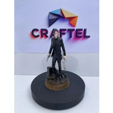 Craftel John Wick Figür Silahlı Aksiyon Biblo Sinema Karakter Heykelcik 15 cm Koleksiyonluk