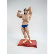 Craftel Arnold Schwarzenegger Bodybuilding Şampiyonluk Pozu Heykelcik Dekoratif Obje 15 cm Koleksiyonluk