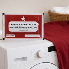 Tek Yıldız 09 - Kumaş Boyası Koyu Kırmızı 11 Gr