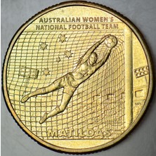 Banknoting Avustralya 1 Dolar 2023 Hatıra-Kadın Futbol Takımı-Matildas. Çilaltı.