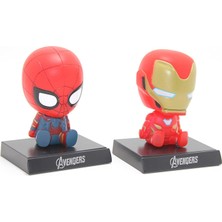 Lovesta Home Ironman ve Spiderman Kafa Sallayan Figür