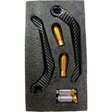 Motosev Manet Koruma Karbon Cnc Alüminyum Renkli ( Set )