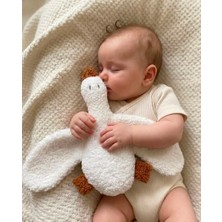 Suvolta Store Sevimli Ördek Uyku Arkadaşı ve Peluş Oyuncak  Beyaz-Camel 38 cm