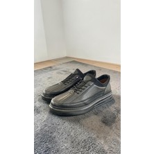 Eforia 2608 Siyah Hakiki Deri Tam Ortopedik Casual Günlük Erkek Ayakkabı