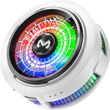 Serreha CX20 Mini Taşınabilir Manyetik ve Klipsli Telefon Soğutucu Fan - 3 Kademeli Hız Modu, Pubg/gaming Oyuncu Soğutma Sistemi