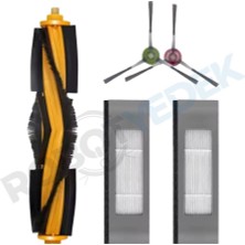 robotyedek Ecovacs N8/n8 Pro Uyumlu Yenileme Seti Ana Fırça,hepa Filtre,yan Fırça-5 Parça