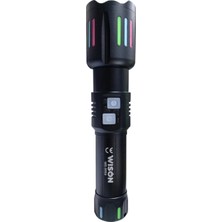 Hace Bazaar WS-9954 25W  Zoomlu Yeşil Lazerli Metal Şarjlı El Feneri