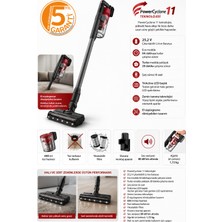Philips Powercyclone 11 Teknolojisi, 64 Dakikaya Kadar Çalışma Süresi, Çıkarılabilir Batarya, Triactive LED Başlık, El Süpürgesi Fonksiyonu, Halı ve Sert Zeminler Için Güçlü Temizlik