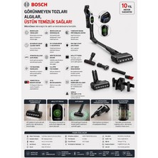 Bosch Microclean Akıllı Toz Algılama Teknolojisi, 80 Dakikaya Kadar Çalışma Süresi, Hepa Filtreleme, Tft Ekran, Anti-Tangle Fırça, Çıkarılabilir Batarya ve Üst Düzey Halı Temizleme Performansı