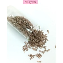 Beta Moda Hub Uzun Boru Kesme Boncuk Çap 2mm Uzunluk 10 mm - 60 Gram - Duman - BNC292