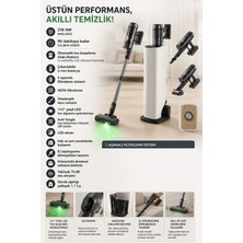 Roborock 210 Aw Ultra Güçlü Emiş, 90 Dakika Çalışma Süresi, Otomatik Toz Boşaltma Istasyonu, Hepa Filtreleme, Teleskopik Boru ve LED Toz Algılama Sistemi