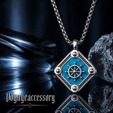 Voyage Accessory Denizci Ruhu Yaz Stilinin Vazgeçilmezi Turkuaz Taşlı Gemici Dümen Kolye
