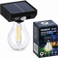 Belirtilmemiş Princo PR887 Solar Tek Lambalı Bahçe Lambası | Güneş Enerjili Dış Mekan Aydınlatma | Ip Korumalı | Kablo Gerektirmez