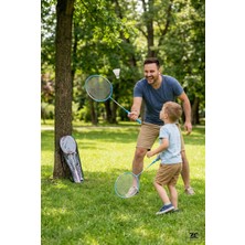 Zepca 2’li Badminton Seti – 6 Toplu, Taşıma Çantalı, Demir Alaşımlı Raket Seti
