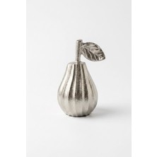 sembol Silver Döküm Armut Obje (10X8X15 Cm)