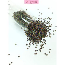 Beta Moda Hub Dökme Cam Kum Boncuk (11/0) 2 mm - 20 Gram -  Üç Renkli - BNC032