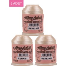 Beta Moda Hub 3 Adet Altınbaşak Oya ve Dantel Ipi 20 gr - Royaleks - No: 911