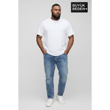 Superlife Büyük Beden Erkek Basic Tişört – Pamuklu Düz T-Shirt 3xl-6xl SPR26BTS510