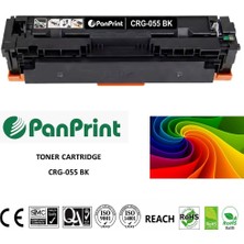 PanPrint Canon I-Sensys LBP-662CDW Chipli Siyah Muadil Toner (CRG-055 B)