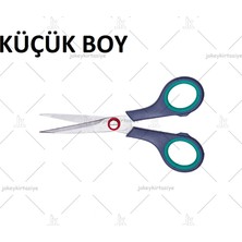 Jokey Kırtasiye Ofis Tipi Kauçuk Saplı Küçük Boy Kesim Makası (5,5"inç / 14.cm)