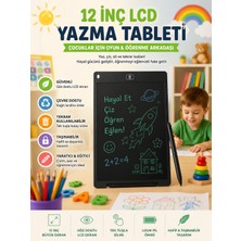 Deanb 12 Inç LCD Yazı Tahtası Dijital Çizim Tableti Grafik Çizim Eğitim ve Not Alma Tableti