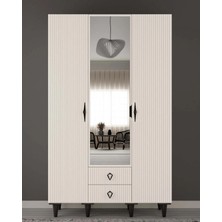 Miracool Lale 3 Kapaklı Gardrop / Dolap / Komple Mdf