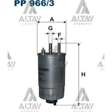 Fıltron Yakıt Filtresi (Mazot) Linea / Doblo / Fiorino 07= 1.3d-1.9d 2 Cikisli 77363657