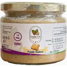Fındıks Fındık's 52 Şekerli Fındık Ezmesi 300GR