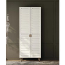 Miracool Lavanta 2 Kapaklı Gardırop / Çok Amaçlı Dolap / Komple Mdf