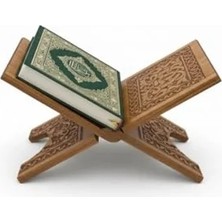 Esranın Dünyası Ahşap Rahle, Selçuklu Motifli, Katlanabilir Kitap ve Kuran Standı